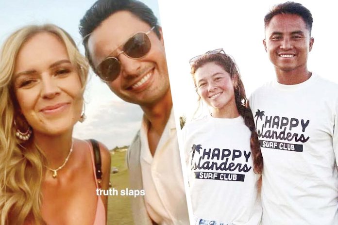 Pernilla Sjoo and Derek Ramsay (left), Andi Eigenmann and Philmar Alipayo (right)