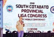 Iloilo Provincial Administrator Dr. Raul Banias stood in for Iloilo’s Gov. Arthur Defensor Jr. and Uswag Ilonggo party-list’s Rep. Jojo Ang at the opening ceremony of the 22nd South Cotabato Provincial Liga Congress on February 20, 2025, at the Iloilo Convention Center.