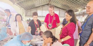 The Iloilo Provincial Health Office, along with United States Agency for International Development (USAID) Mission Director Ryan Washburn (standing fourth from left), led the kickoff of the Konsulta Caravan in Zarraga town in April 2024. USAID played a significant role in advancing various health programs in Iloilo, particularly through the ReachHealth Project. ILOILO PROVINCIAL HEALTH OFFICE FILE PHOTO