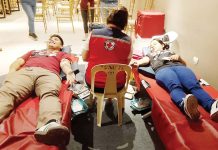 Volunteers donate blood during the Valentine’s-themed blood donation drive at Festive Walk Iloilo, emphasizing that the most meaningful gift this Love Month is the gift of life. The initiative encourages Ilonggos to be regular blood donors. IME SORNITO/PN