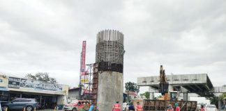 The Department of Public Works and Highways and contractor International Builders Corporation are now preparing for the start of jet grouting on 21 piers of the Aganan flyover in Barangay Aganan, Pavia, Iloilo.