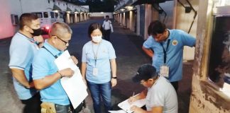 Personnel of the Iloilo City Task Force on Moral and Values Formation conduct random inspections of motels and lodging houses in the city to ensure compliance to City Ordinance No. 2015-447, which explicitly prohibits motels and similar establishments from admitting minors without adult supervision. NESTOR CANONG/TFMVF PHOTO