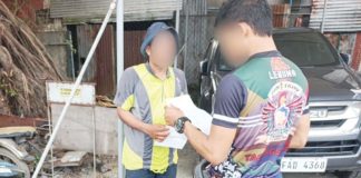 Police successfully apprehended alias “Kalongo” (right), Kabankalan City’s No. 3 most wanted person, in Barangay Ungka, Jaro, Iloilo City, on Feb. 17, 2025. ICPO PHOTO