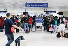 Arriving passengers queue at the immigration counters of the Ninoy Aquino International Airport terminal 1 in this file photo. GRIG C. MONTEGRANDE PHOTO/INQUIRER.NET