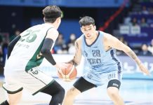 Kevin Quiambao delivered a scintillating performance in Goyang Sono Skygunners’ win over Wonju DB Promy. KBL PHOTO