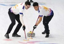 The Philippine Curling Team in action during the 2025 Asian Winter Games on Friday at the Harbin Pingfang District Curling Arena in Harbin, China. PHOTO COURTESY OF POC