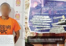 Officers of the Toboso Municipal Police Station in Negros Occidental confiscated seven plastic sachets of suspected shabu and caliber .357 revolver from alias “Ariel,” a street-level drug suspect, in the town’s Barangay Bug-ang. NOCPPO PHOTOS