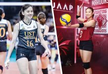 Bacolodnon Joan Marie Monares of University of the Philippines Fighting Maroons and Silaynon Cassie Carballo of University of Santo Tomas Golden Tigresses are among the Western Visayas-based players rostered for UAAP Season 87. PHOTOS BY ONE SPORTS AND UAAP