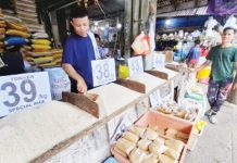 Special rice (tonner variety) sells at P38 per kilo at the Bankerohan Public Market in Davao City on March 13, 2025. The Bangko Sentral ng Pilipinas said the anticipated decline in rice prices will help inflation to remain within target. PNA PHOTO BY ROBINSON NIÑAL JR.