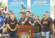 Davao City’s Mayor Sebastian Duterte curses President Ferdinand Marcos Jr. over the “illegal” arrest of his father, former President Rodrigo Duterte during the 99th Araw ng Dabaw celebration on March 16. SCREENSHOT FROM ARAW NG DABAW FACEBOOK LIVE