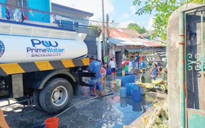 Water rationing was conducted in residential areas that experienced water shortage due to drought brought by El Niño in early May 2024 in Bacolod City. BACIWA-PRIMEWATER/FACEBOOK FILE PHOTO