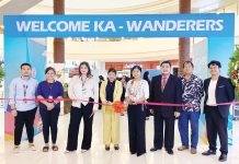 Key figures from the travel and tourism industry gather at the opening of the World Travel Expo – Western Visayas at Festive Walk Iloilo in Mandurriao, Iloilo City. Photo shows (from left) Paul Martin (Festive Walk Mall), Andrea Guanco (President, Iloilo Bloggers Society), Miles Caballero (Managing Director, Ad Asia Events Group), Teuila Metcalfe (Director of Corporate Marketing, Club Wyndham Asia), Crisma Rodriguez (Regional Director, DOT-6), Edwin Raymundo (former President, Boracay Foundation), and Admiral Leonard Tirol and Yev Gelito (Board of Directors, Boracay Foundation). AJ PALCULLO PHOTO