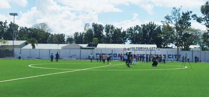 Victorias City in Negros Occidental is one of the hosts of FIFA Futsal Women's World Cup 2025. Photo shows the world-class FIFA standard football field located at Victorias City National High School. VICTORIAS CITY INFORMATION OFFICE