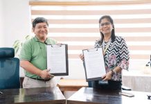 MORE Power president and chief executive officer Roel Z. Castro and Philippine Science High School - Western Visayas campus director Dr. Myrna Libutaque formalize a partnership to establish a seedling nursery at the school’s Barangay Bito-on campus in Jaro, Iloilo City through a memorandum of agreement.