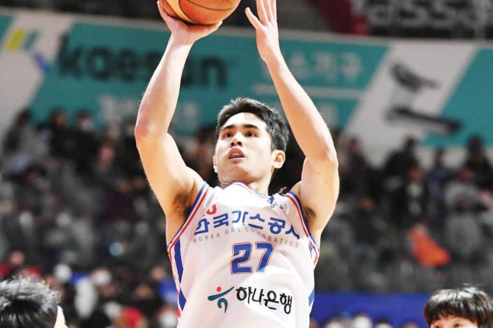 Samjosef Belangel cager finished with a team-high of 16 points but Daegu Korea Gas Corporation Pegasus was defeated by Anyang Jung Kwan Jang Red Boosters during their Korean Basketball League game on Monday night. KBL PHOTO